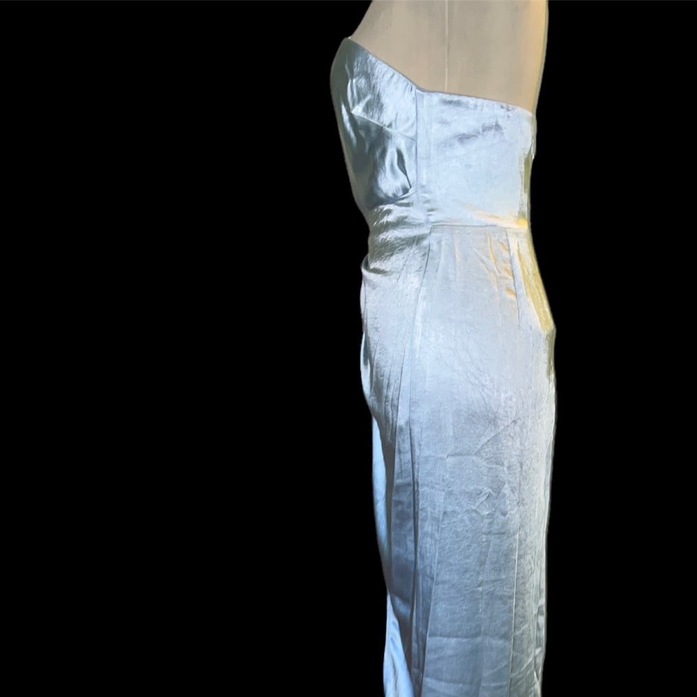 Elegant Strapless Light Blue Dress - Picture 8 of 11